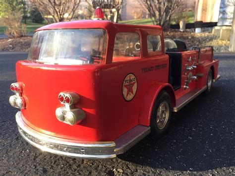 vintage metal toy fire houses|Antique Metal Toy Fire Truck for sale .